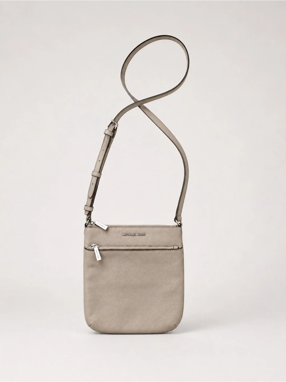 Michael Kors Taupe Leather Crossbody Purse